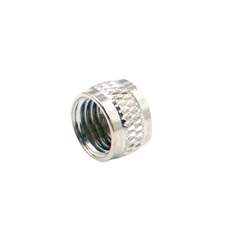 M8 female metal waterproof cap,brass with nickel plated screw